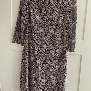 Jessica Howard Sequined Lace Sheath Dress – Size 12 – Evening / Party